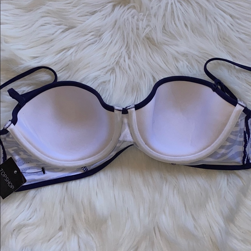 Topshop Beach-Animal Print 2PC Bikini Swimsuit Sz 8 - Picture 6 of 12